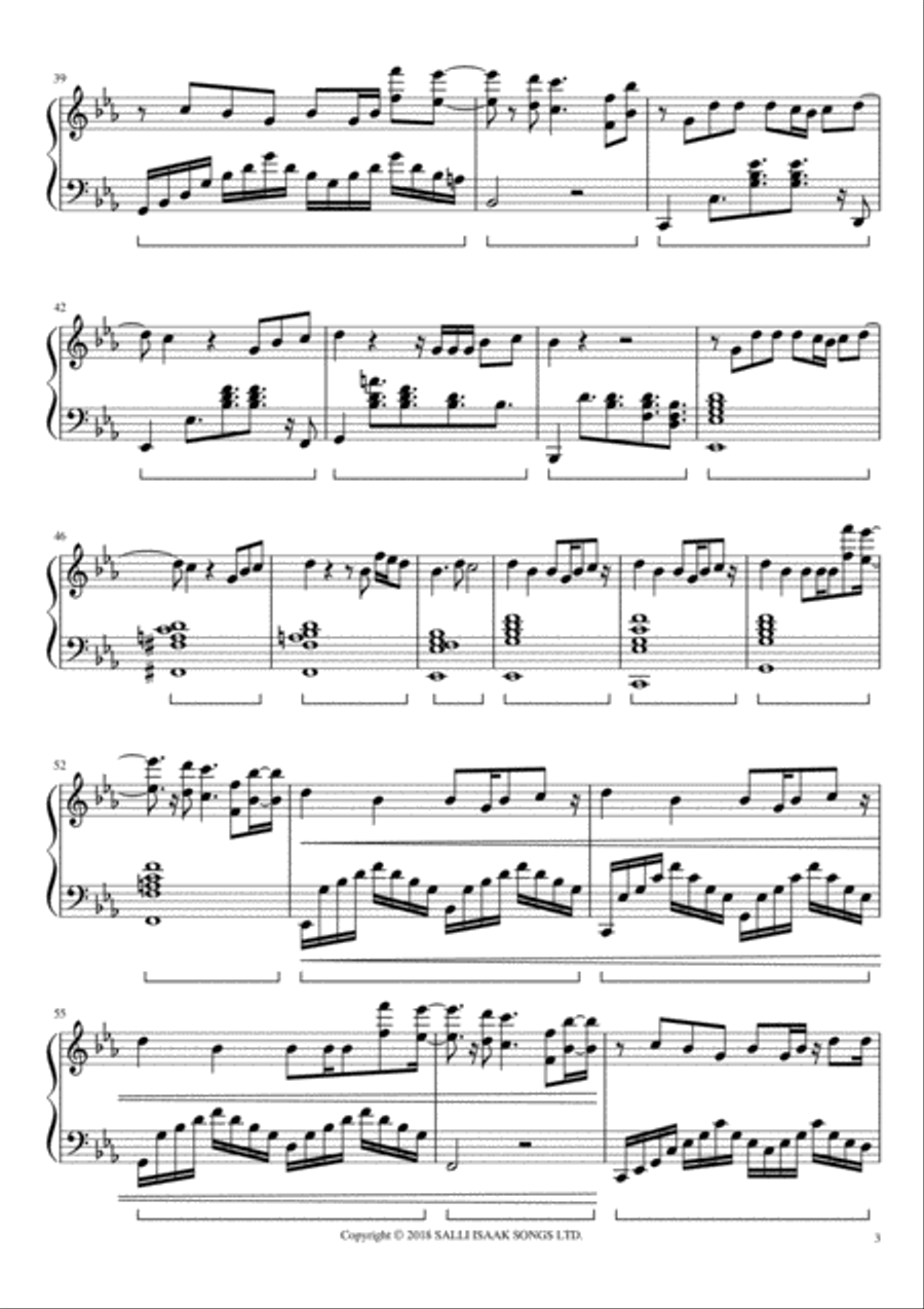 You're On Piano Solo scores gallery preview page 3