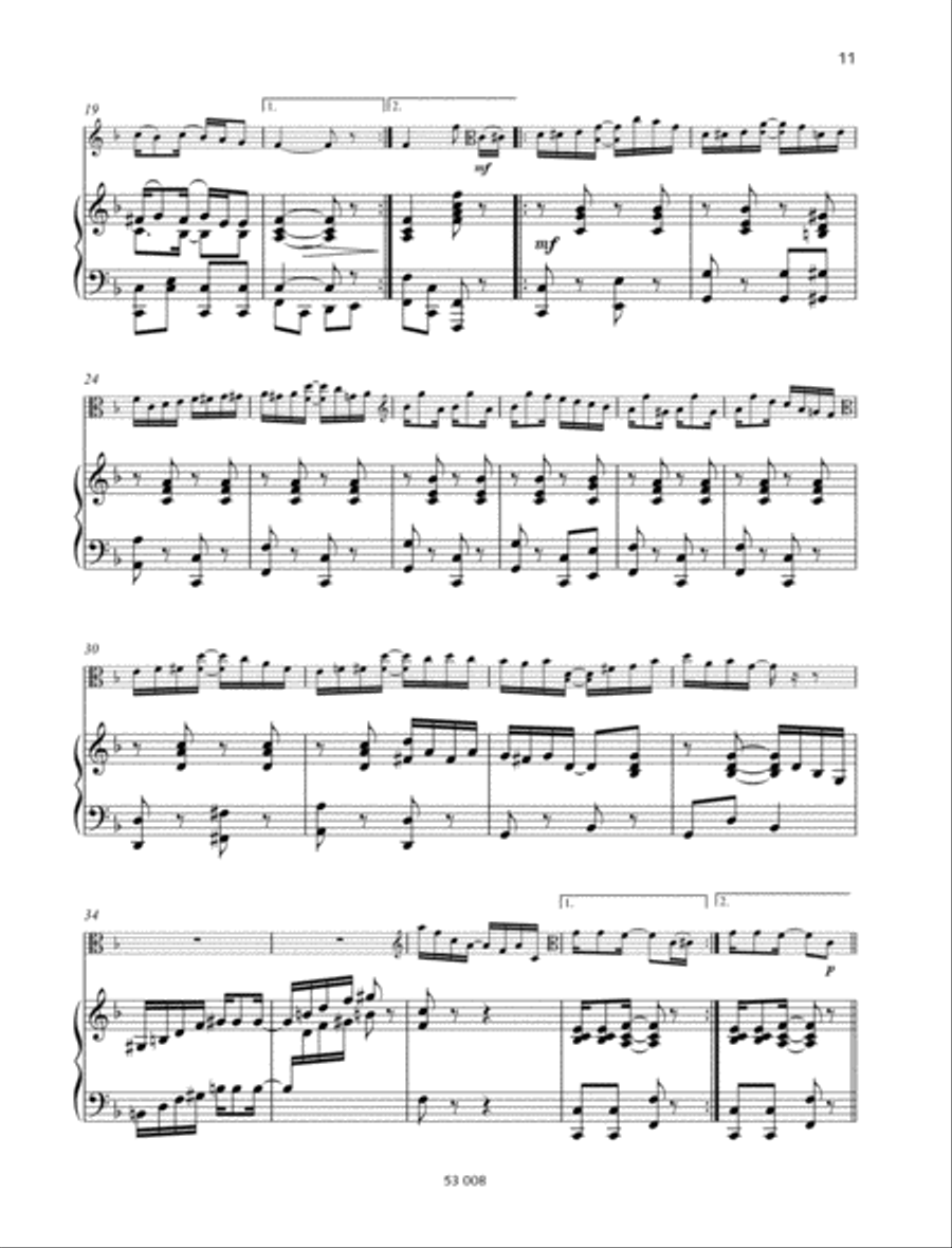 The Easy Winners Piano Accompaniment scores gallery preview page 2