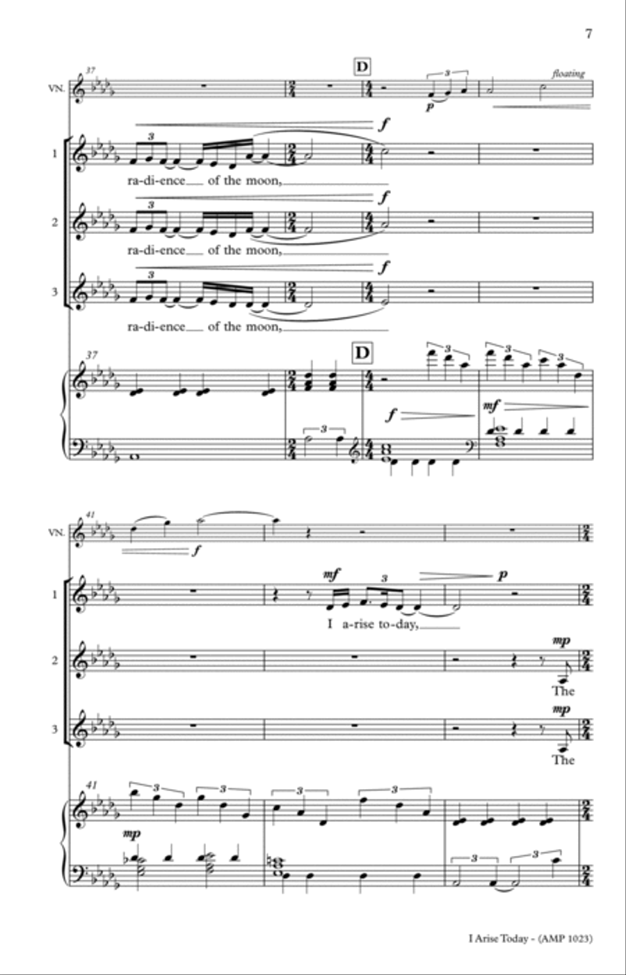 I Arise Today 3-Part scores gallery preview page 13