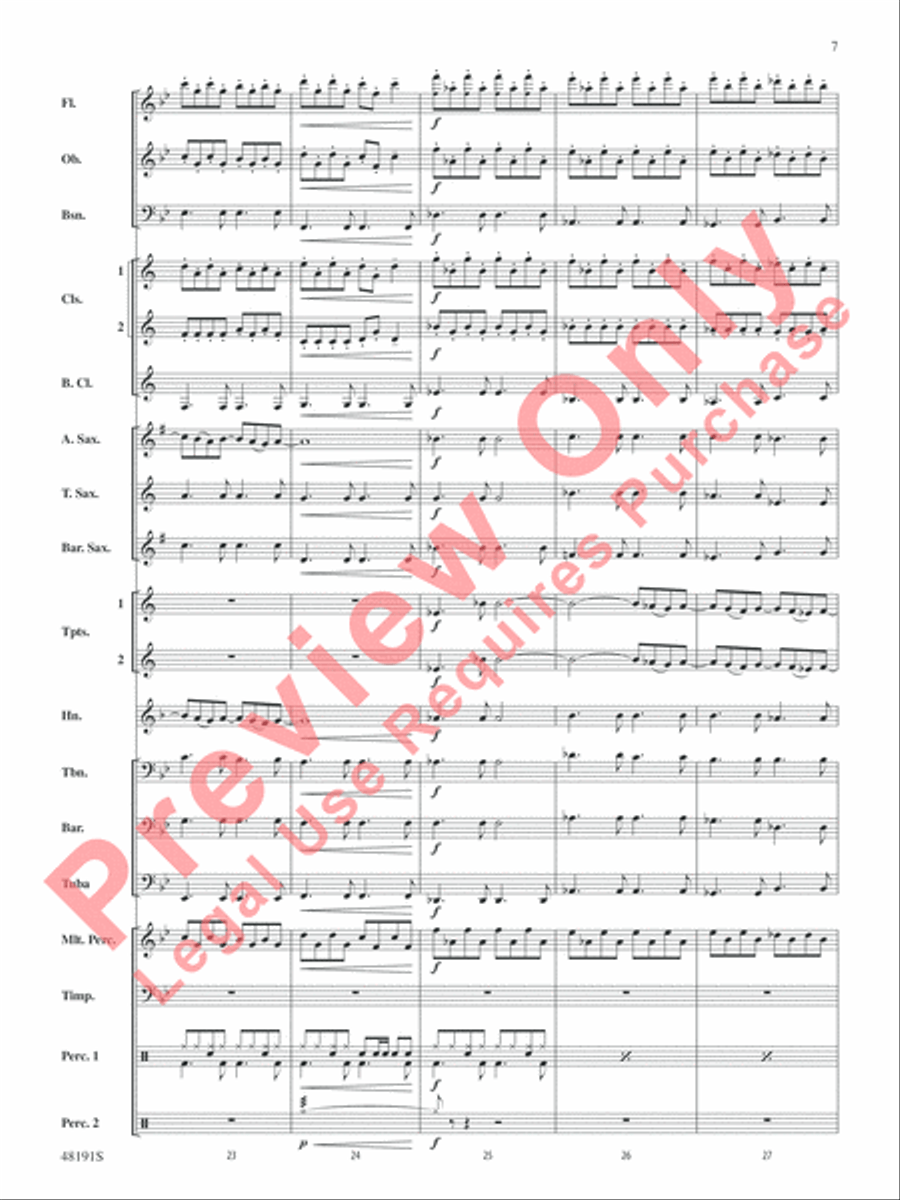 The Never Ending Story Concert Band scores gallery preview page 8