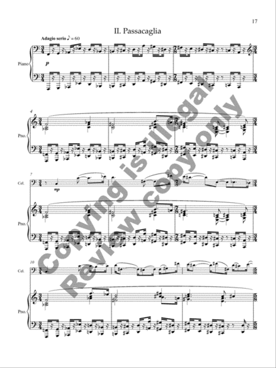 Sonata for Violoncello and Piano Piano Accompaniment scores gallery preview page 22