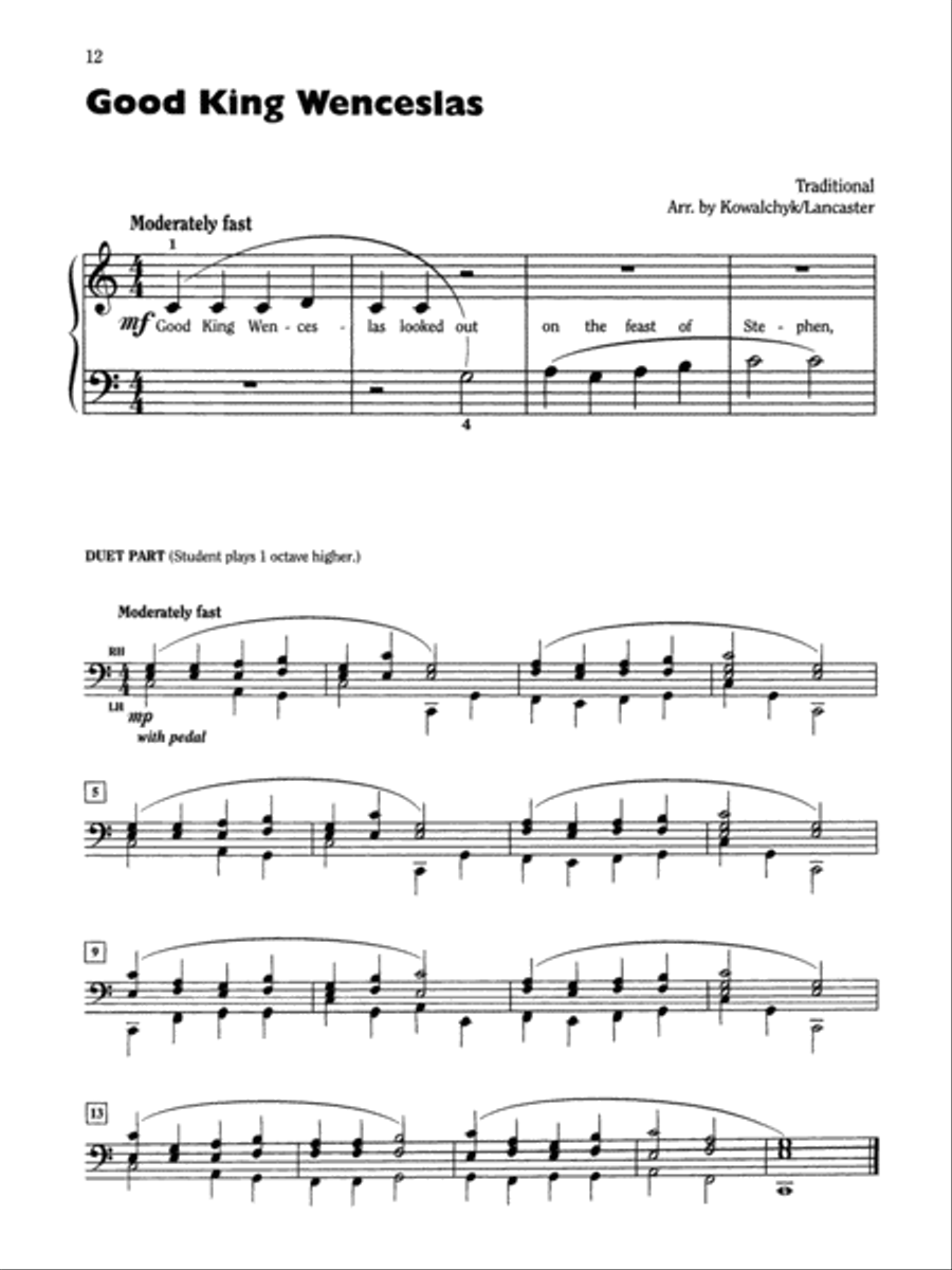 Christmas Carol Activity Book, Book 1 Easy Piano scores gallery preview page 3