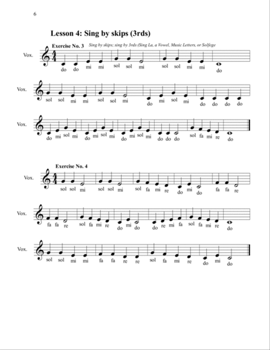 The Beginner Vocal Lesson Book: Learn to Sing (Level 1) Medium Voice scores gallery preview page 6