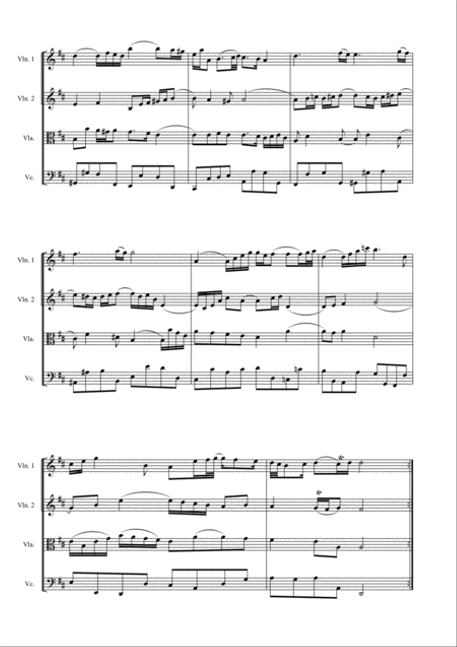 CLASSICAL MASTERPIECES FOR STRING QUARTET AND TRIOS - Look inside Cello scores gallery preview page 5