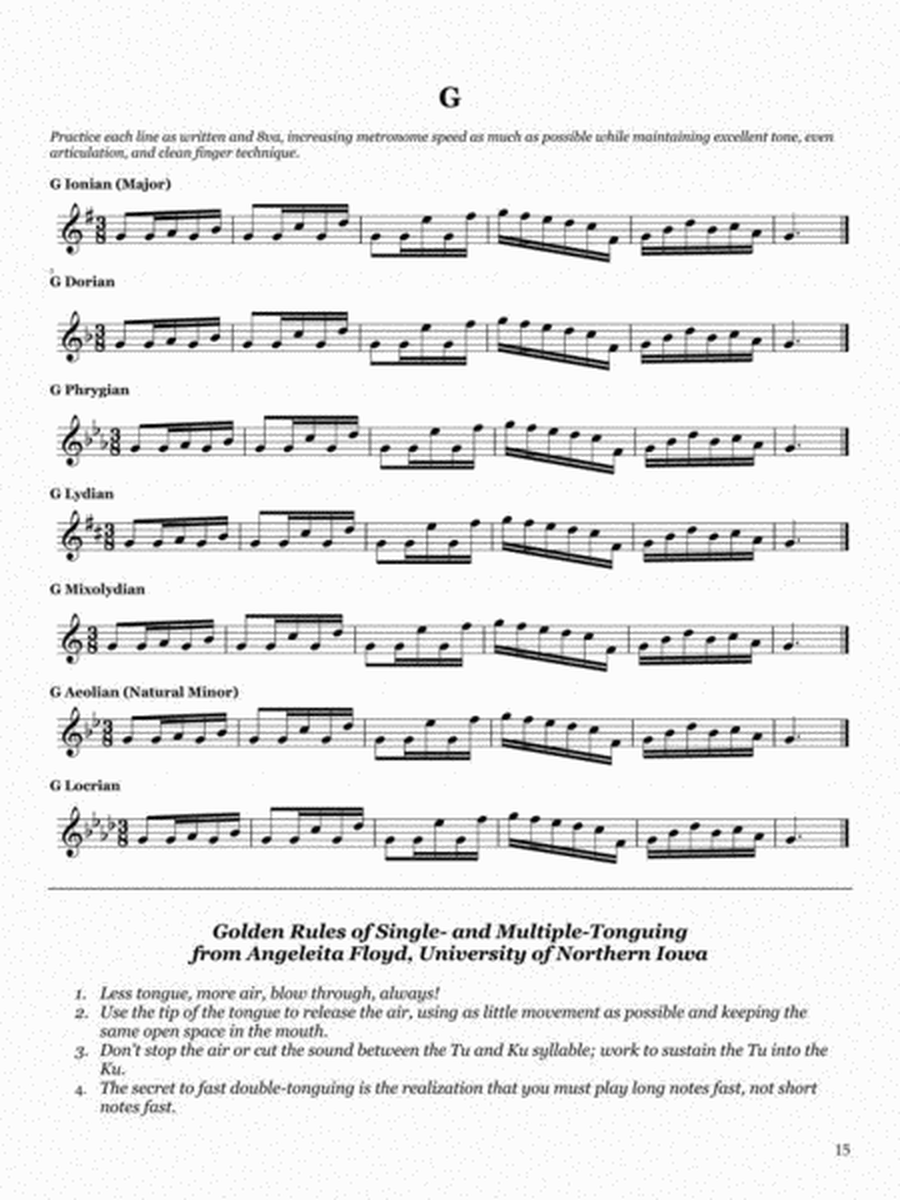 Modal Exercises for Double- and Triple-Tonguing Mastery