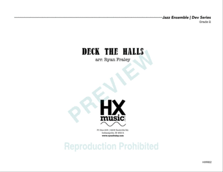 Deck the Halls Deck the Halls Jazz Ensemble scores gallery preview page 2