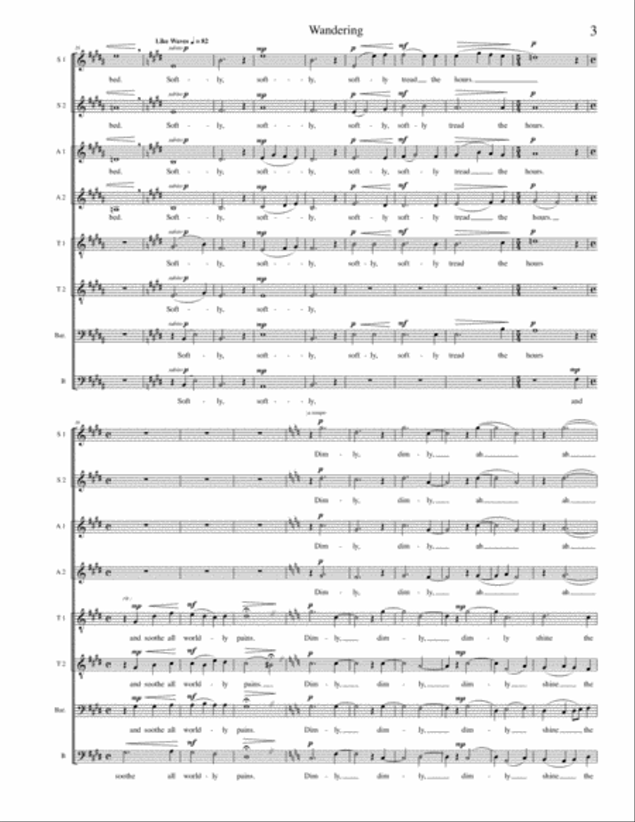 Wandering Divisi scores gallery preview page 3