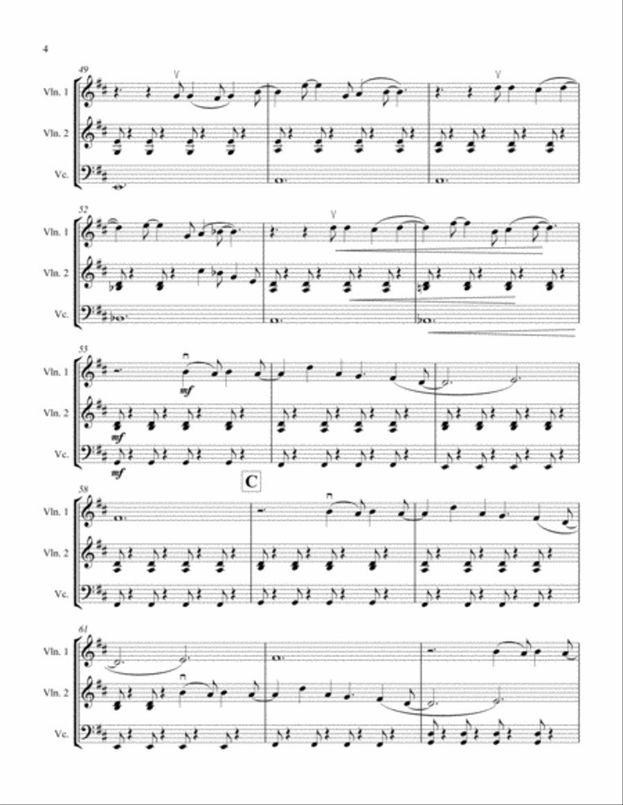 God Only Knows String Trio scores gallery preview page 5