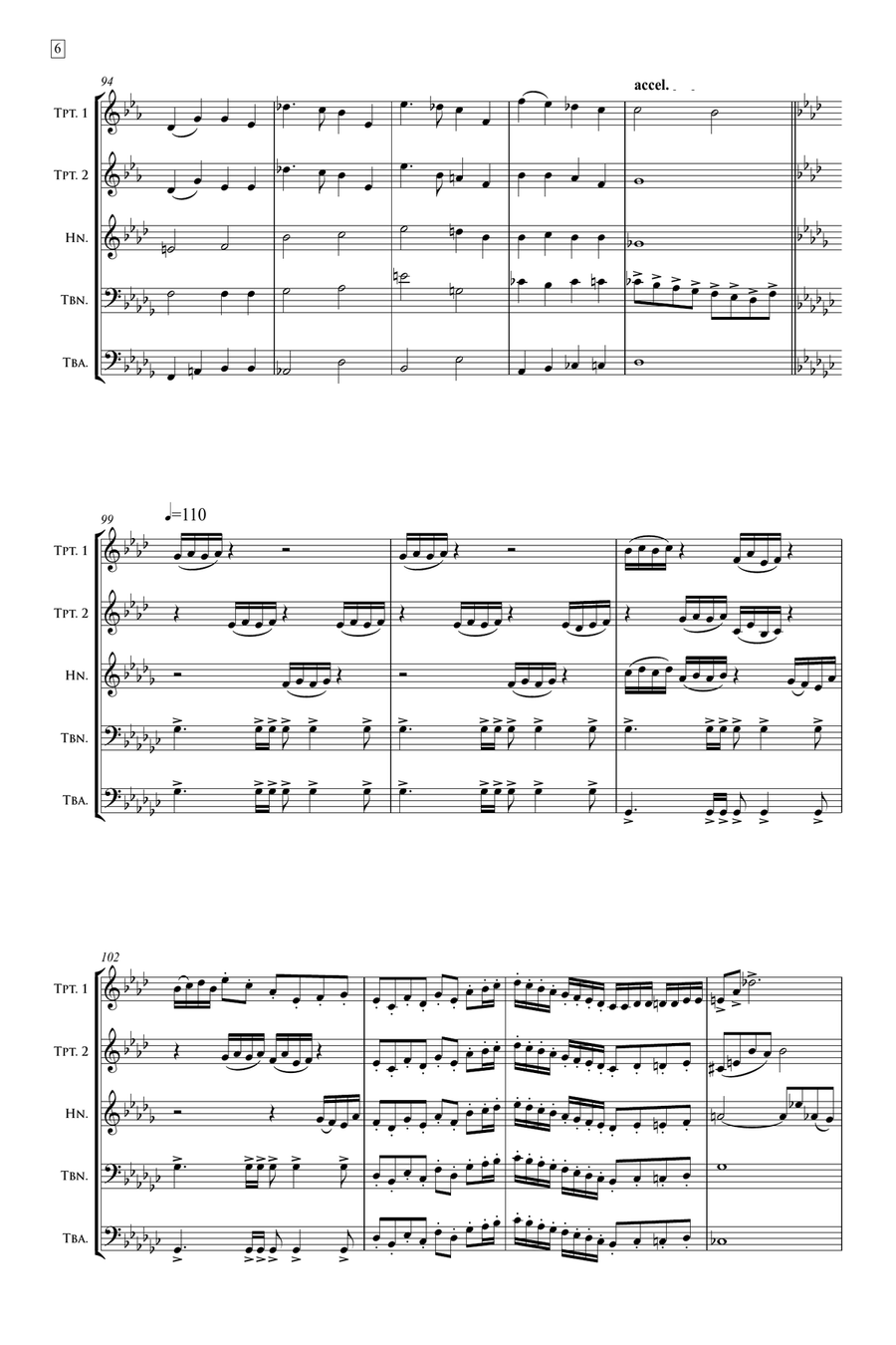 The Christmas Horn Spirit 2 // Brass Quintet Brass Quintet scores gallery preview page 6