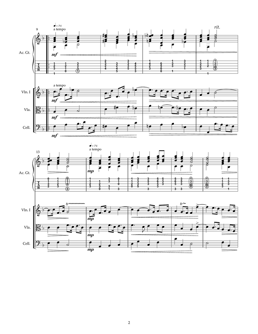 Air from Handel's Water Music Cello scores gallery preview page 2
