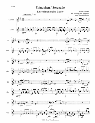 Ständchen (Serenade) (after Theobald Böhm) for clarinet and guitar