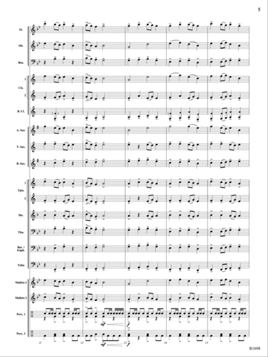 Shadow of the Longship: Score Concert Band scores gallery preview page 5