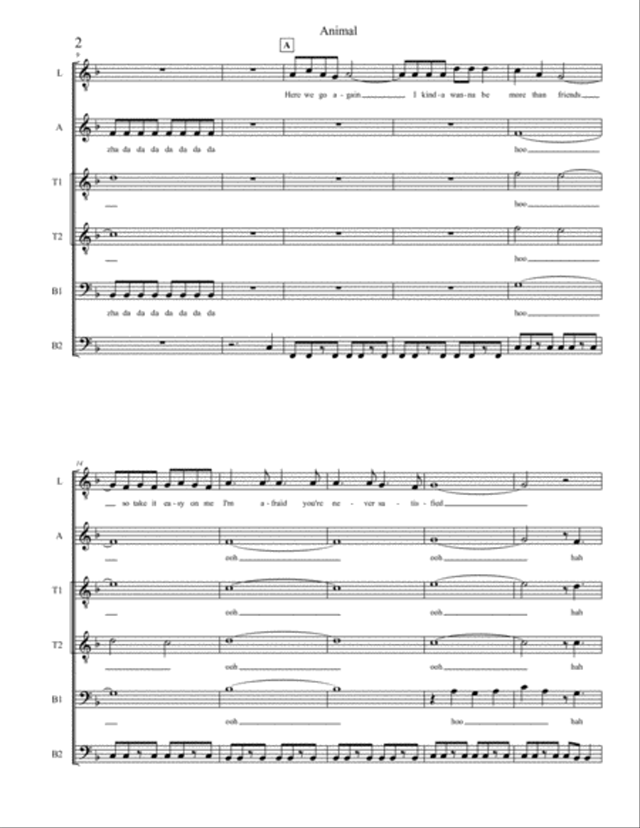 Animal 4-Part scores gallery preview page 2