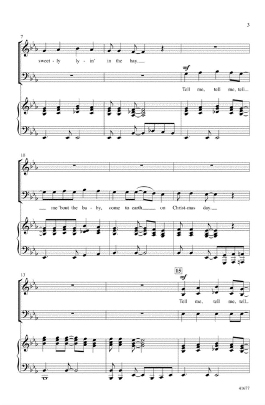 Tell Me, Tell Me! Tell Me, Tell Me! Choir scores gallery preview page 2