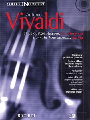 Book cover for Concerto in E Major La Primavera (Spring) from The Four Seasons RV269, Op.8 No.1