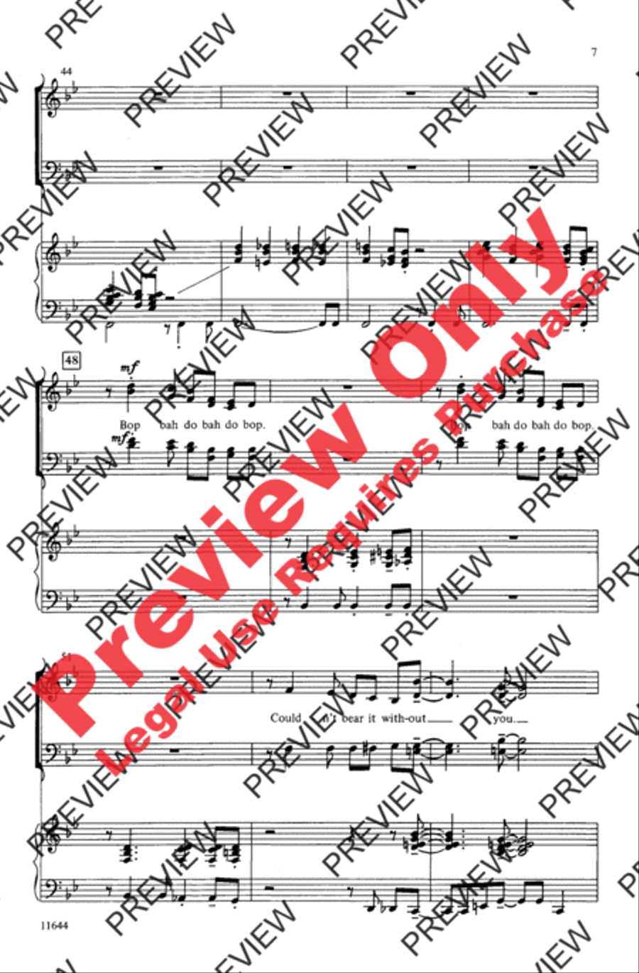Don't Get Around Much Anymore 4-Part scores gallery preview page 7