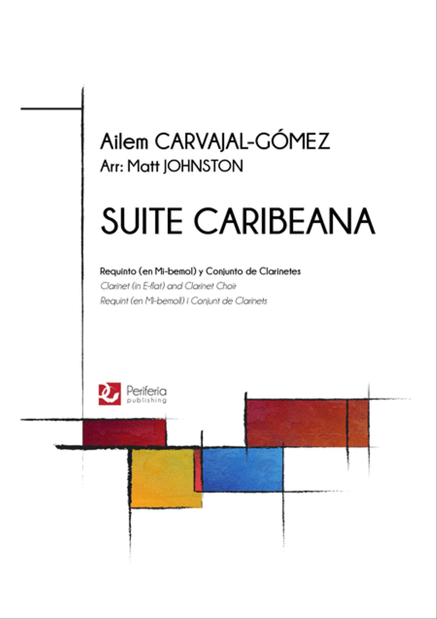 Suite Caribeana for E-flat Clarinet and Clarinet Choir Clarinet Choir scores gallery preview page 1