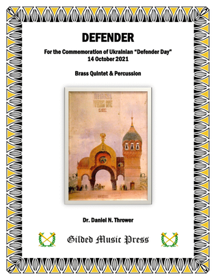 Defender (for Brass Quintet & Percussion)