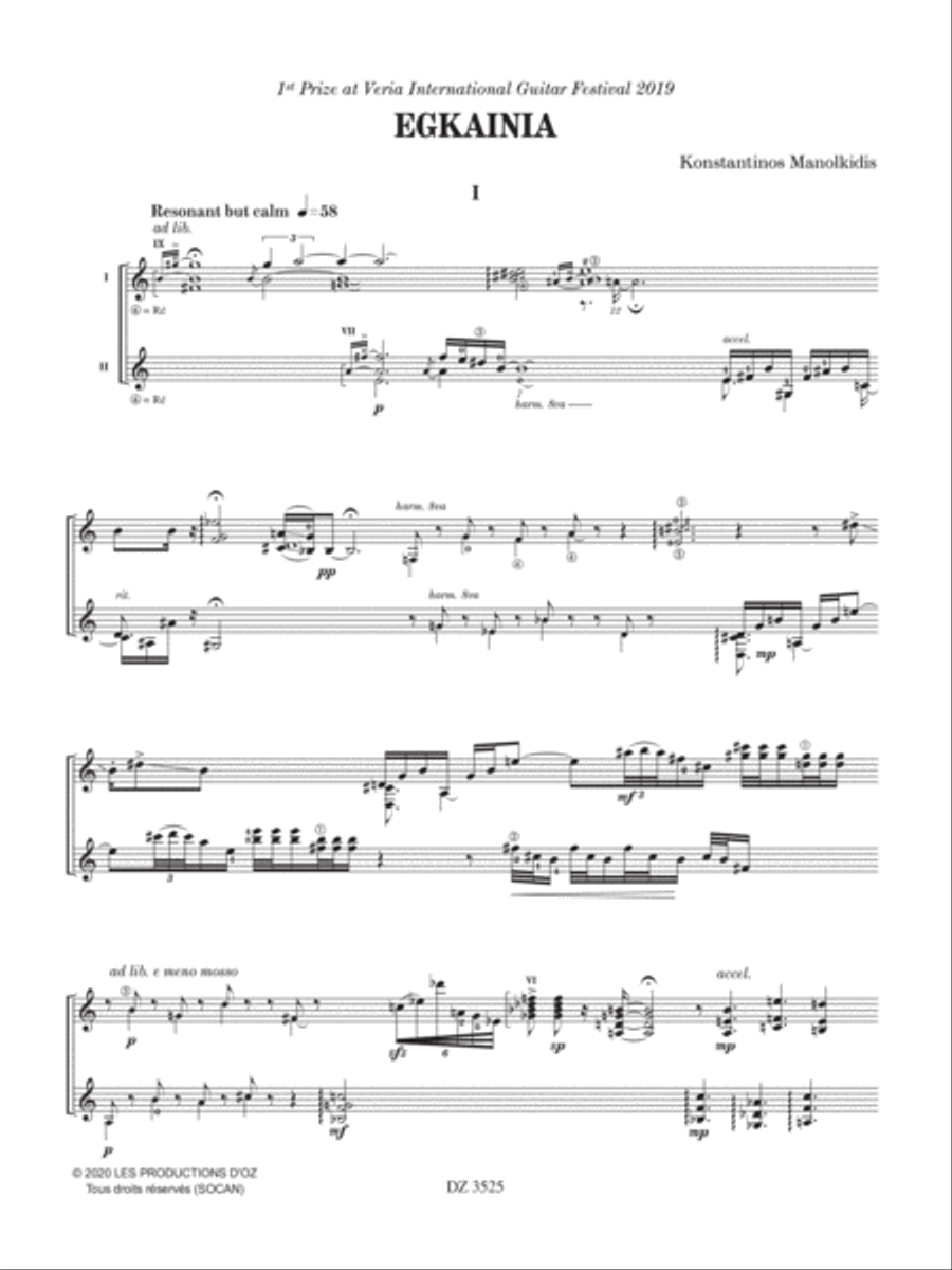 2019 Guitar duo Composition Prized Works Classical Guitar scores gallery preview page 4