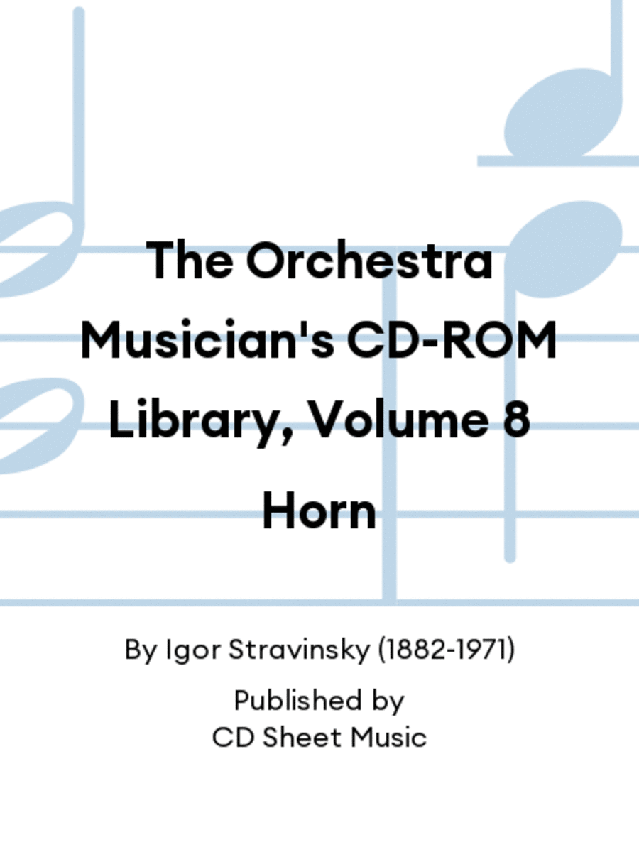 The Orchestra Musician's CD-ROM Library, Volume 8 Horn CD scores gallery preview page 1