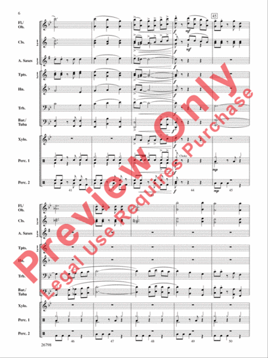 Misterioso Concert Band scores gallery preview page 7