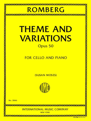 Book cover for Theme And Variations, Op.50