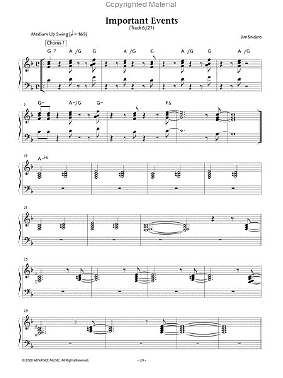 Easy Jazz Conception -- Piano Comping Piano Method scores gallery preview page 7