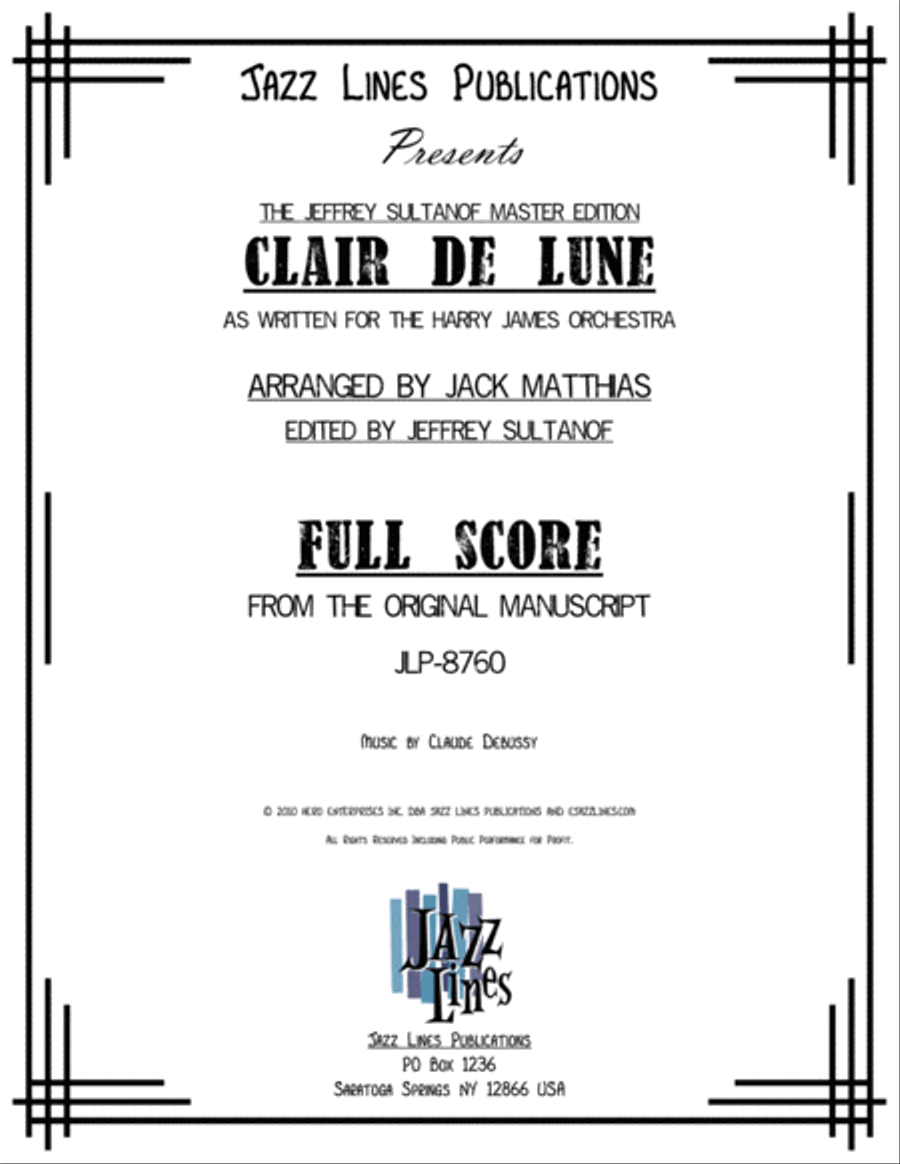 Clair De Lune Big Band scores gallery preview page 2