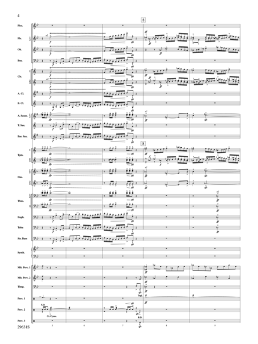 Beyond Whistler (score only) Concert Band scores gallery preview page 3
