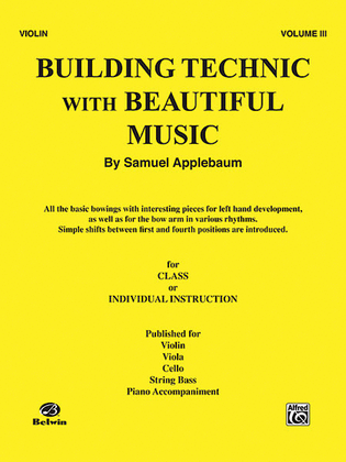 Building Technic With Beautiful Music, Book 3
