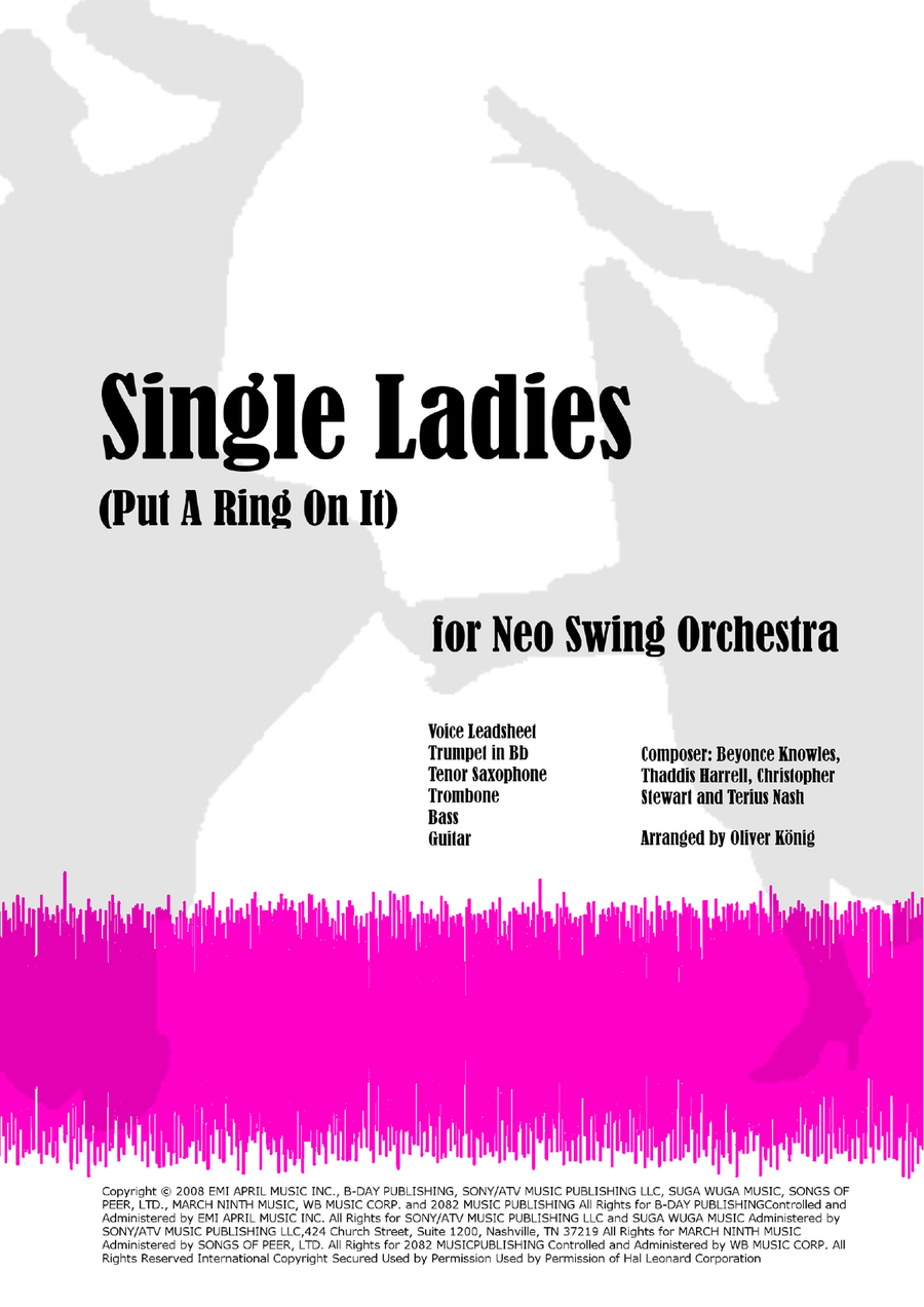 Single Ladies (Put A Ring On It) Jazz Ensemble scores gallery preview page 1