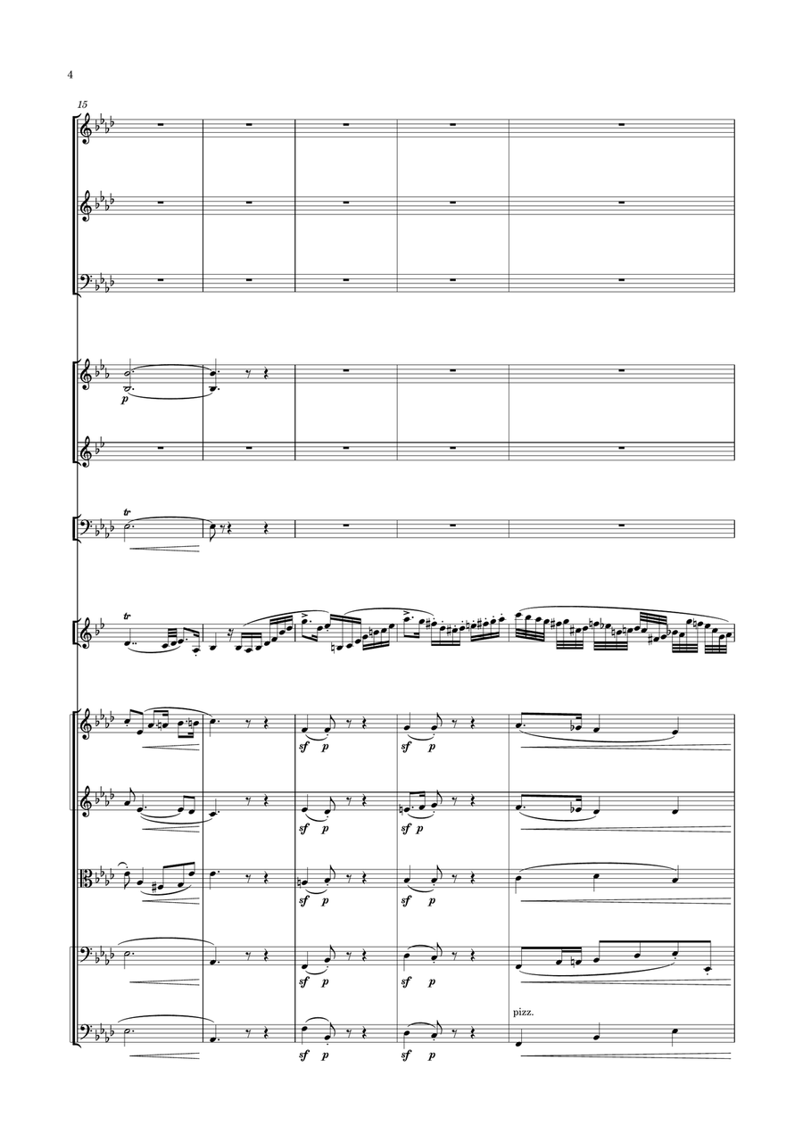 Reißiger - Adagio & Rondo alla Polacca for Clarinet & Orchestra, Op.214 Full Orchestra scores gallery preview page 4