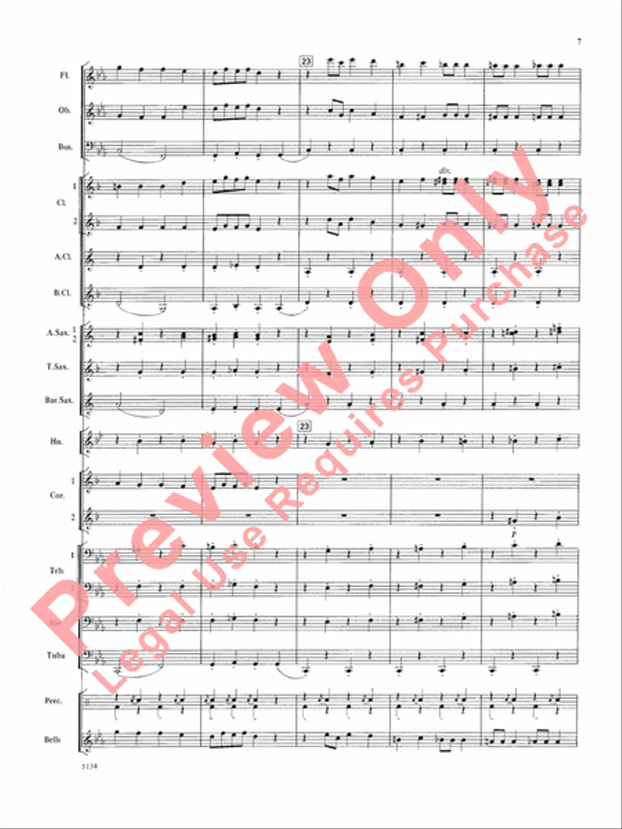 Santa at the Symphony Concert Band scores gallery preview page 8