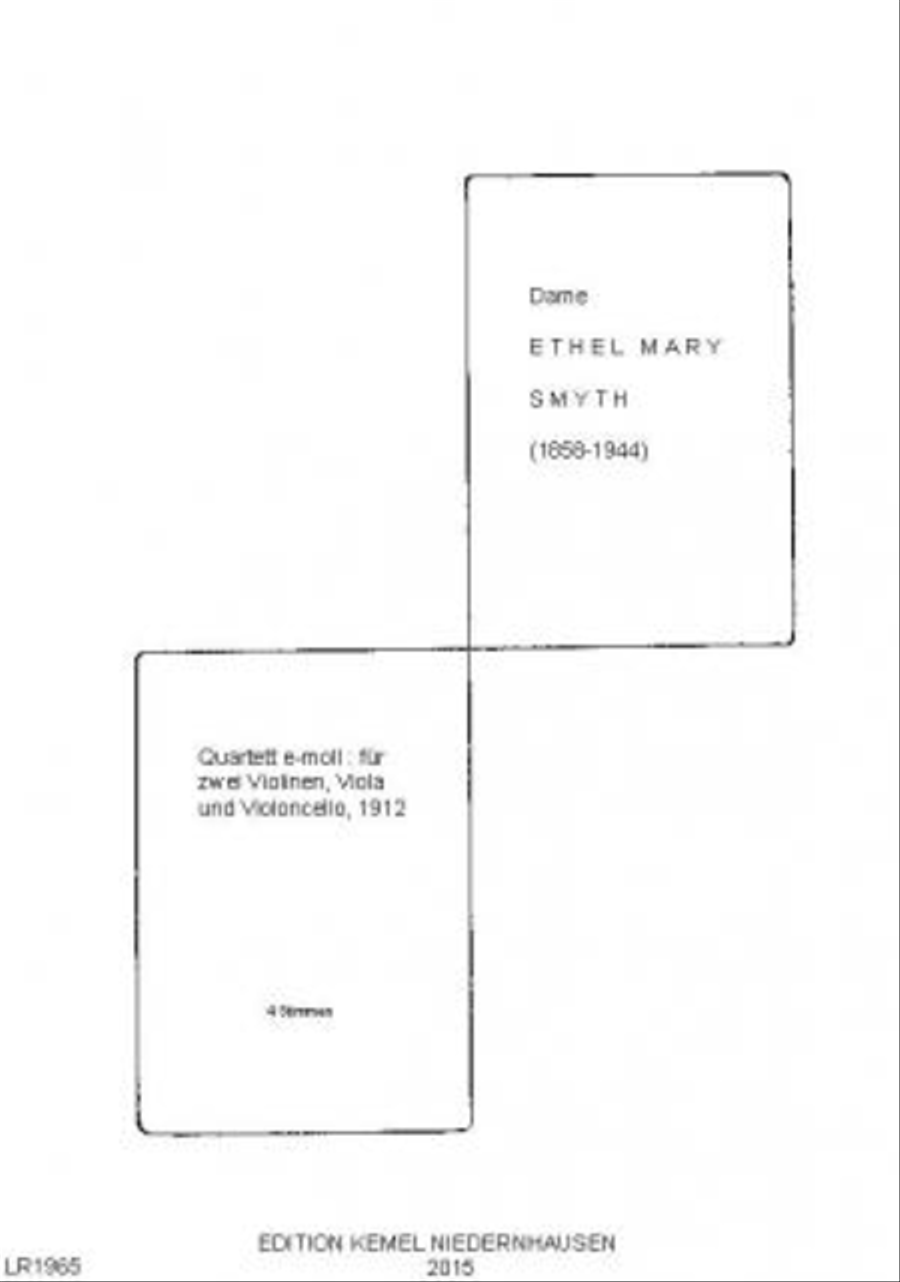 Quartett e-moll Quartett e-moll Cello scores gallery preview page 1