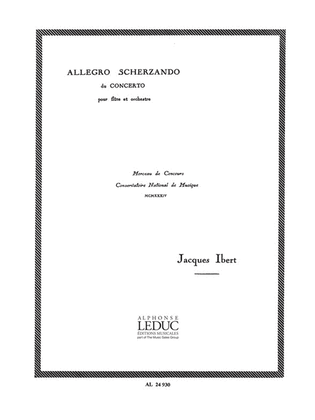 Book cover for Allegro Scherzando (flute & Piano)