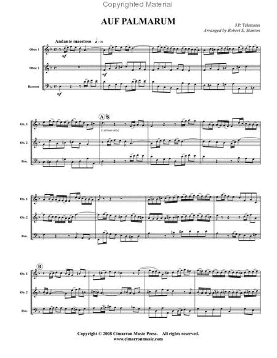 Auf Palmarum Woodwind Trio scores gallery preview page 2