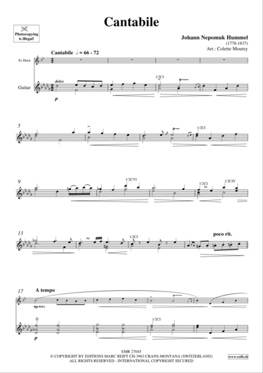 Cantabile Cantabile Horn scores gallery preview page 3
