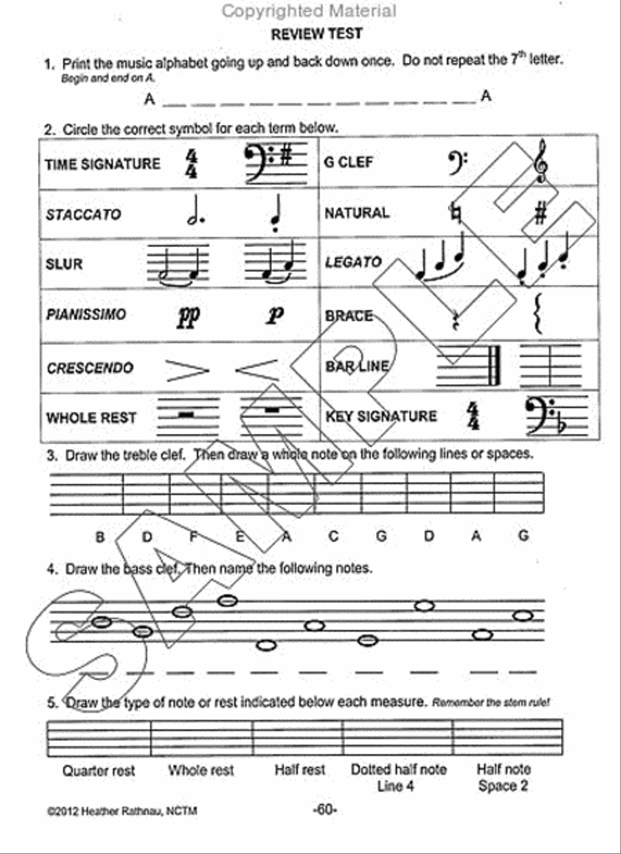 Theory Time Medallion Series - Bronze Level Workbook Piano Method scores gallery preview page 3