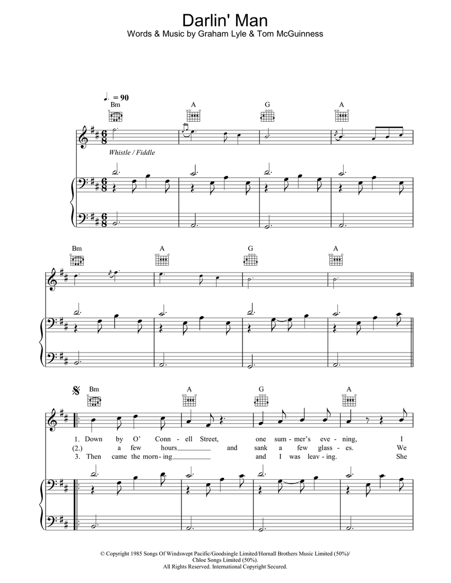 Darlin' Man Acoustic Guitar scores gallery preview page 1