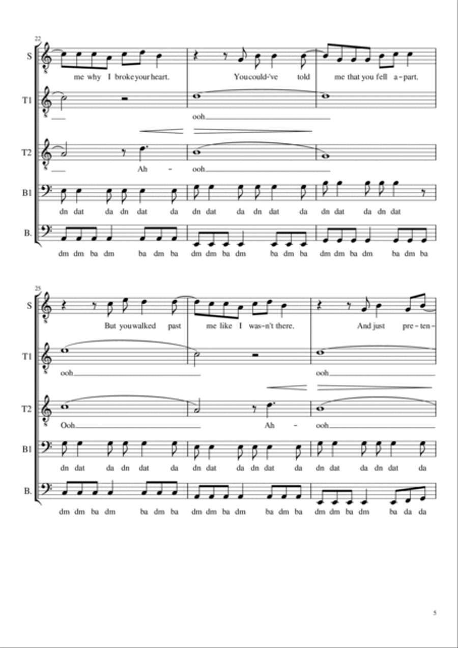 Save Your Tears Small Ensemble scores gallery preview page 5