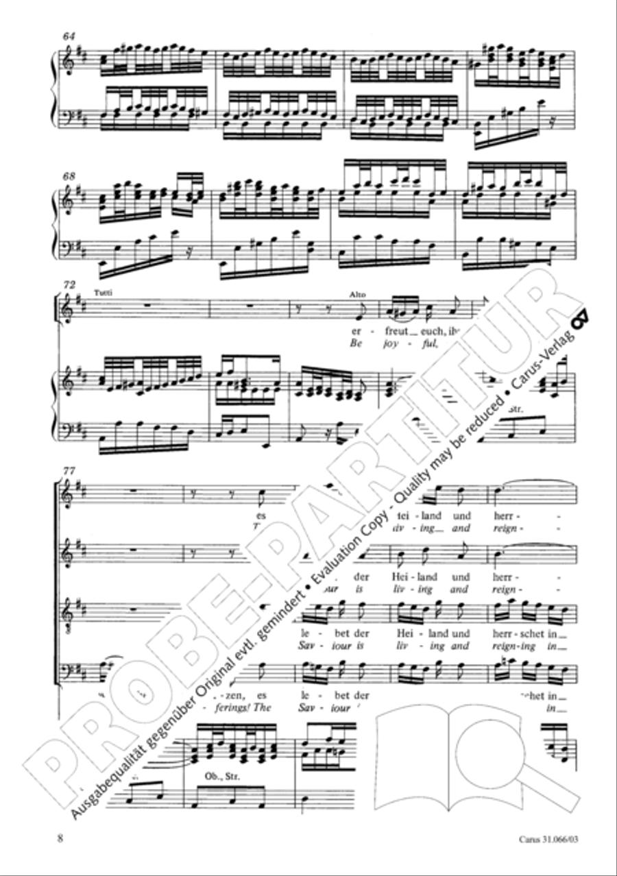 Be joyful, you Christians (Erfreut euch, ihr Herzen) ATB scores gallery preview page 9