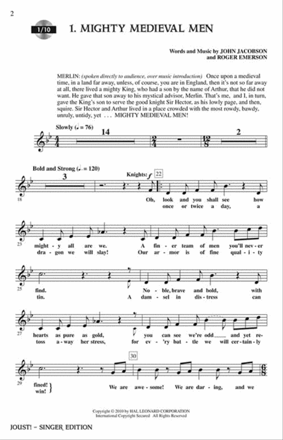 Joust! Choir scores gallery preview page 2