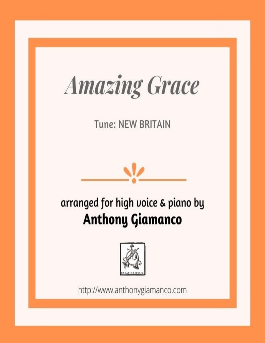 Amazing Grace (high voice and piano)