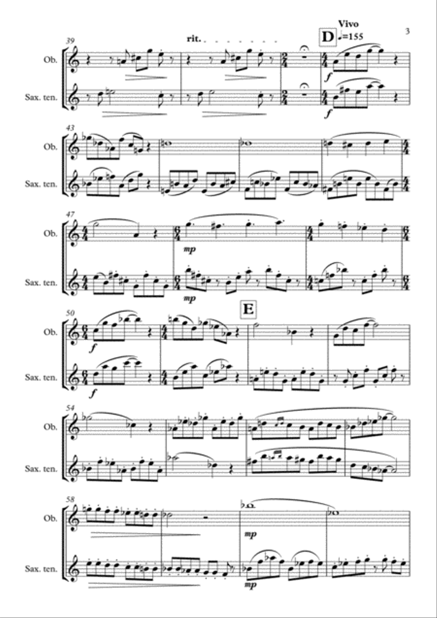 IMPROMPTU Woodwind Duet scores gallery preview page 3