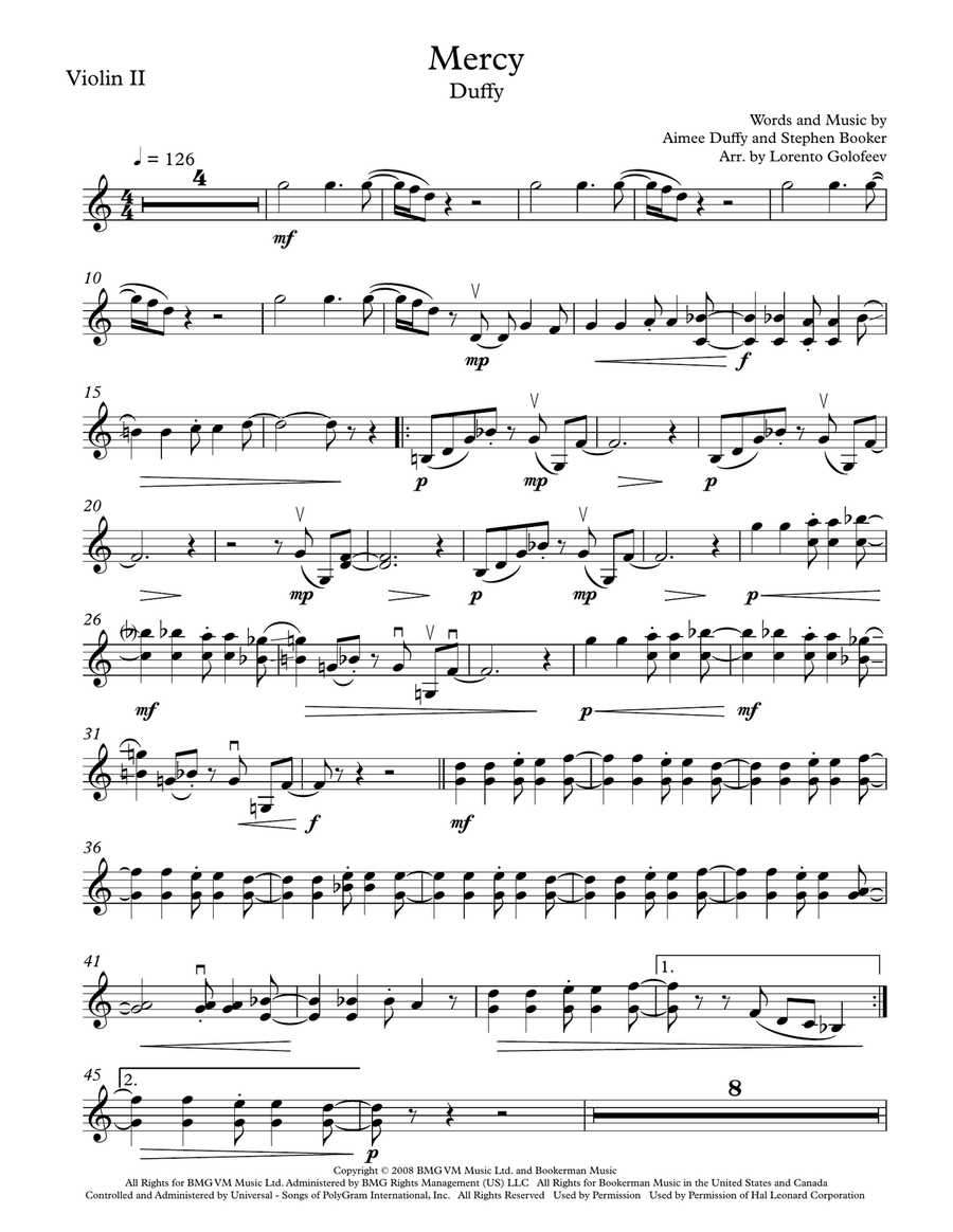 Mercy String Quartet scores gallery preview page 3