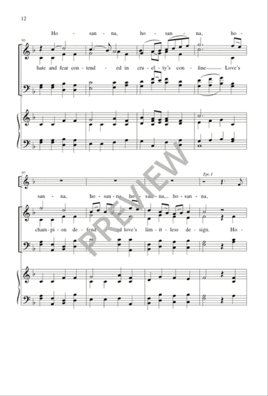 In Gladness and Thanksgiving 4-Part scores gallery preview page 11