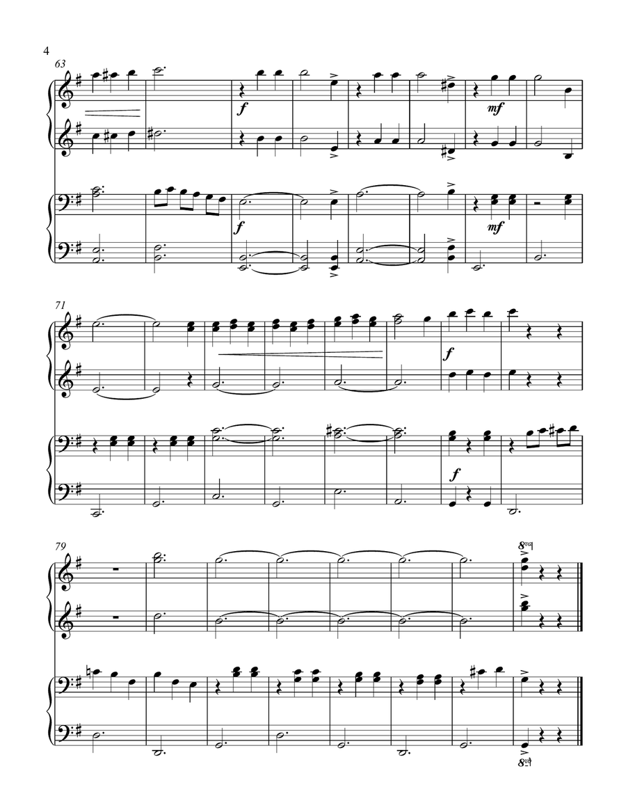 My Favorite Things 1 Piano, 4-Hands scores gallery preview page 5
