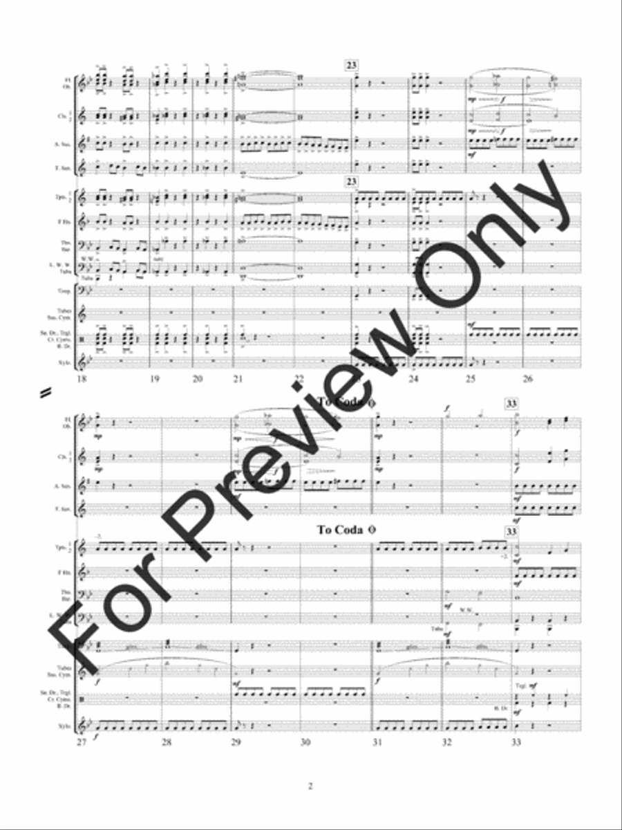 Aliens Landing Concert Band scores gallery preview page 6
