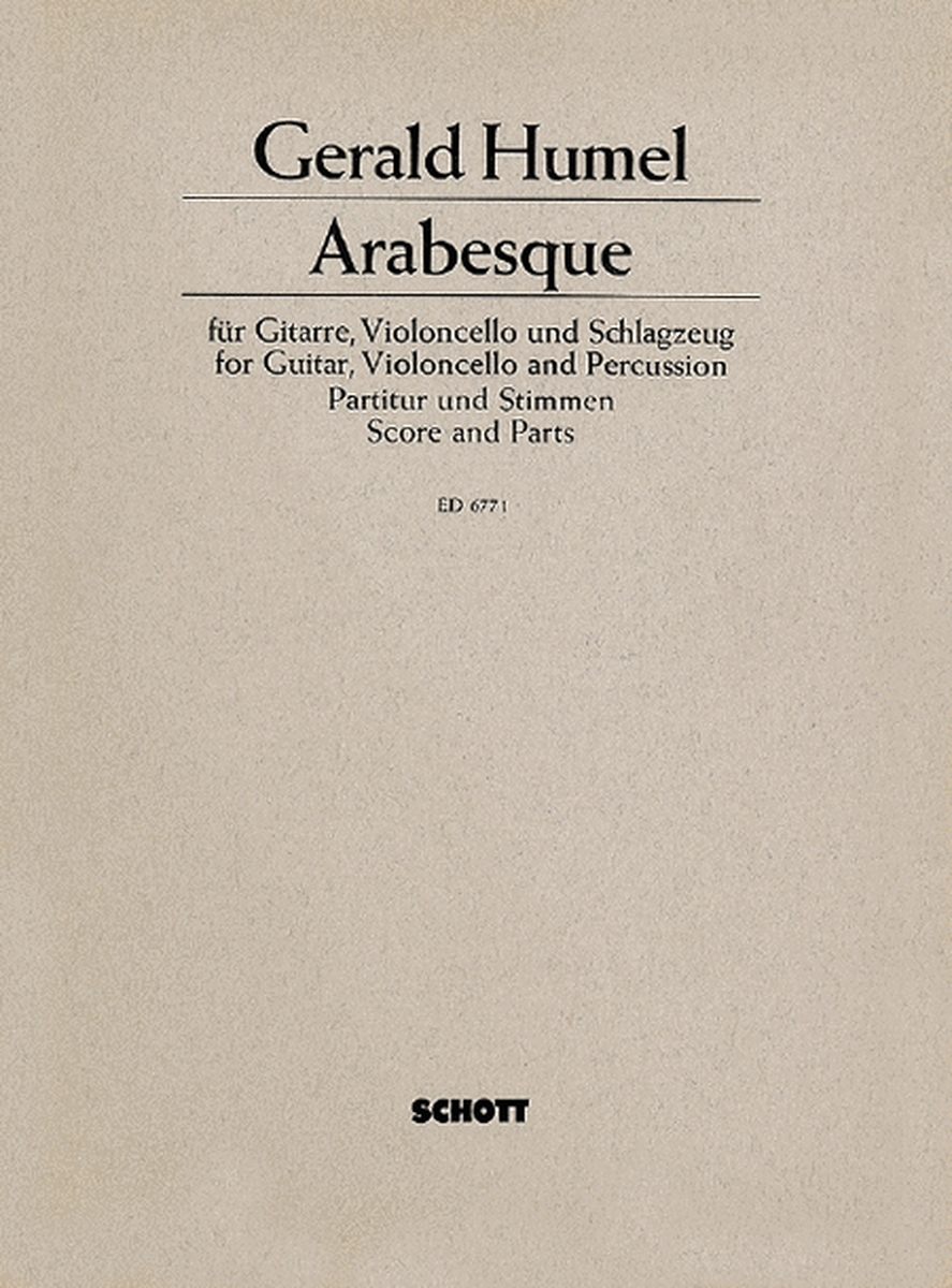 Arabesque Gtr/vc/perc Score/parts