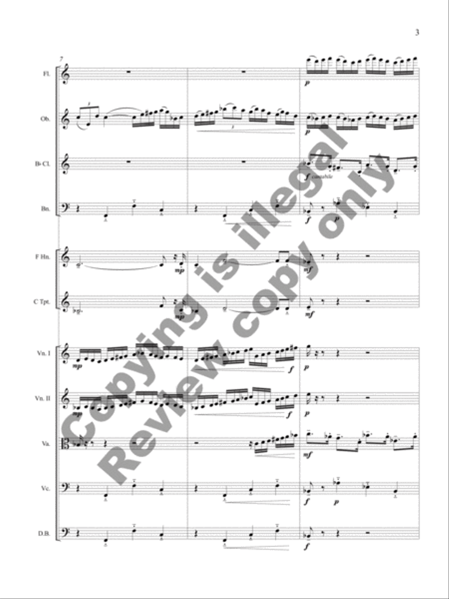 Sinfonietta for Eleven Instruments (Full Performance Set) Oboe scores gallery preview page 5
